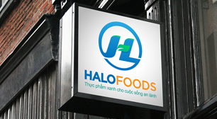 THIẾT KẾ LOGO CÔNG TY HALO FOODS